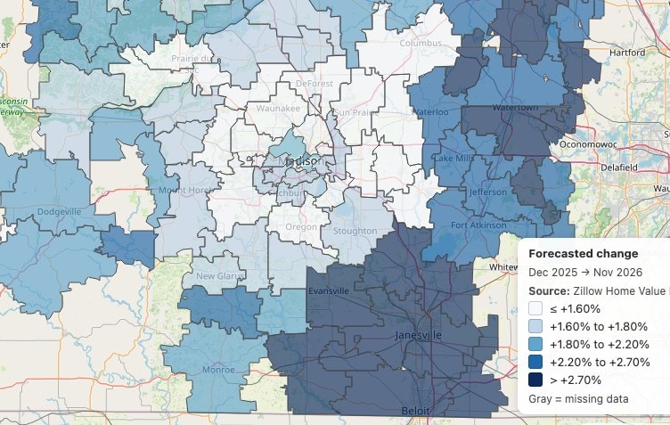 Madison & South Central Wisconsin Housing Market Forecast (2026)